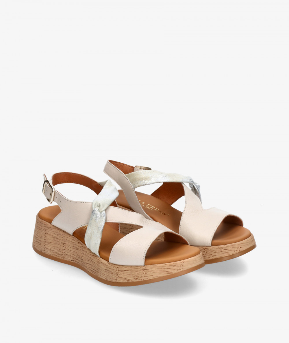 Sandalias Paula Urban  33-754 en hueso Sandalias Paula Urban  33-754 en hueso