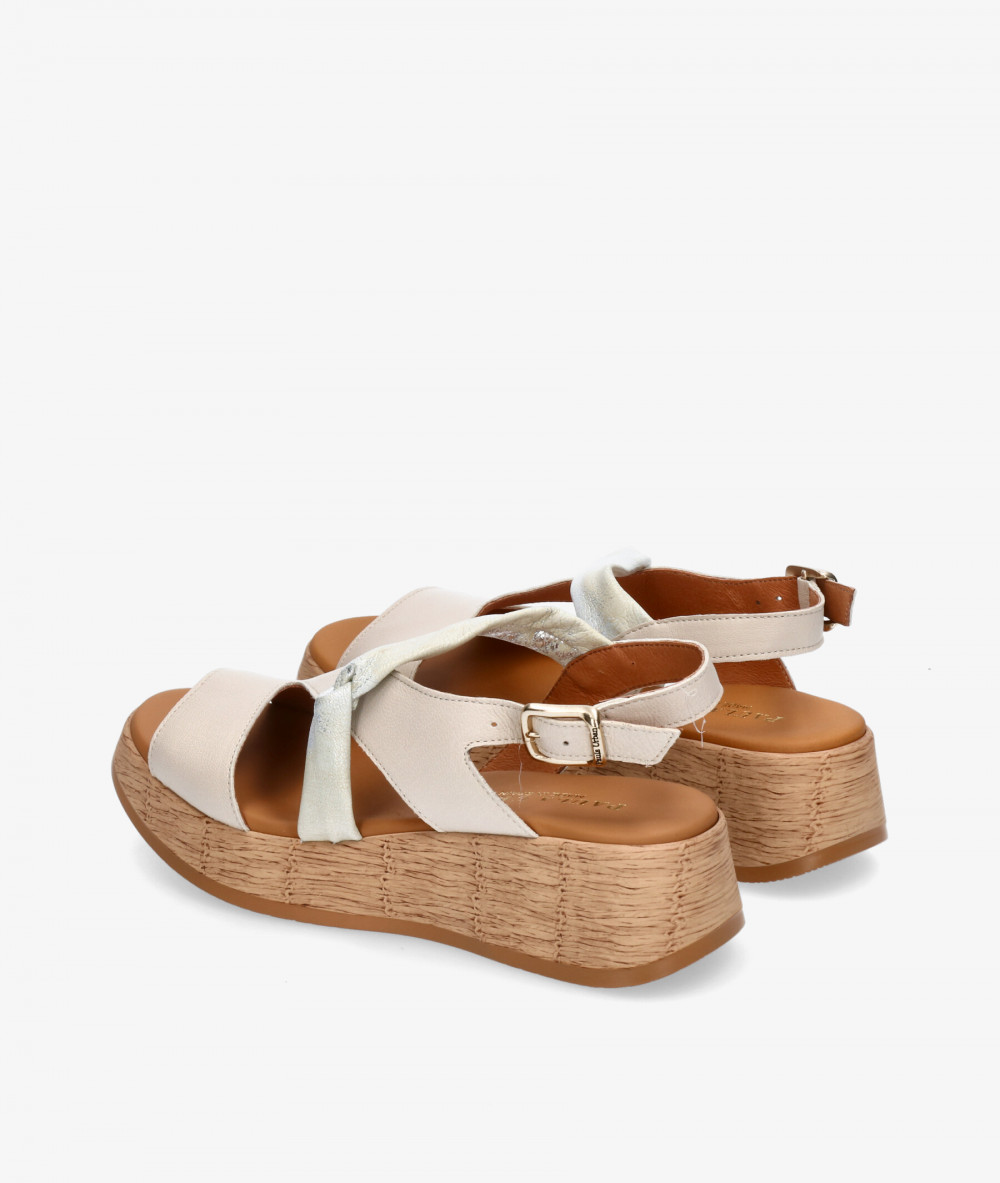Sandalias Paula Urban  33-754 en hueso Sandalias Paula Urban  33-754 en hueso