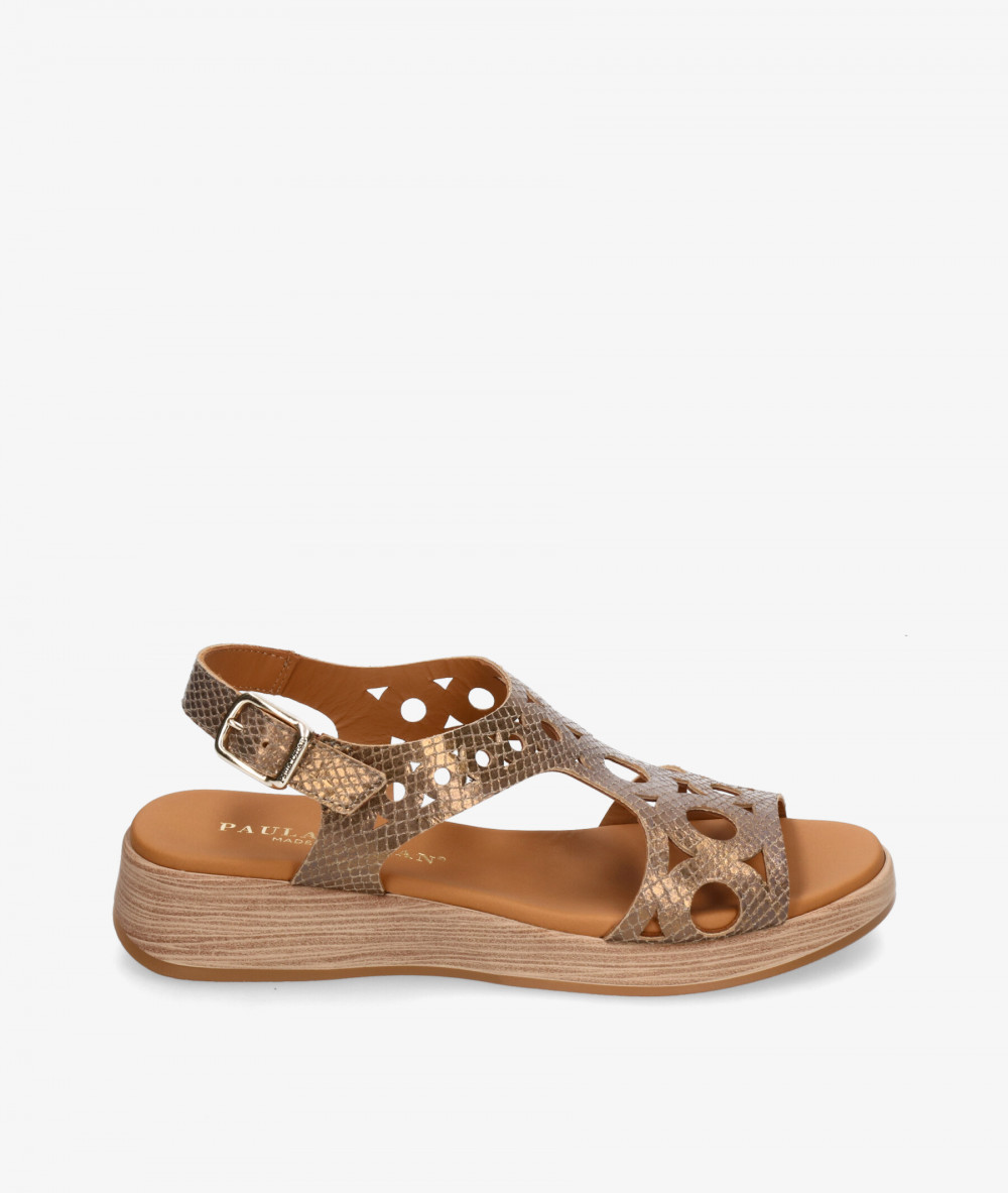 Sandalias Paula Urban  30-732 en bronce Sandalias Paula Urban  30-732 en bronce