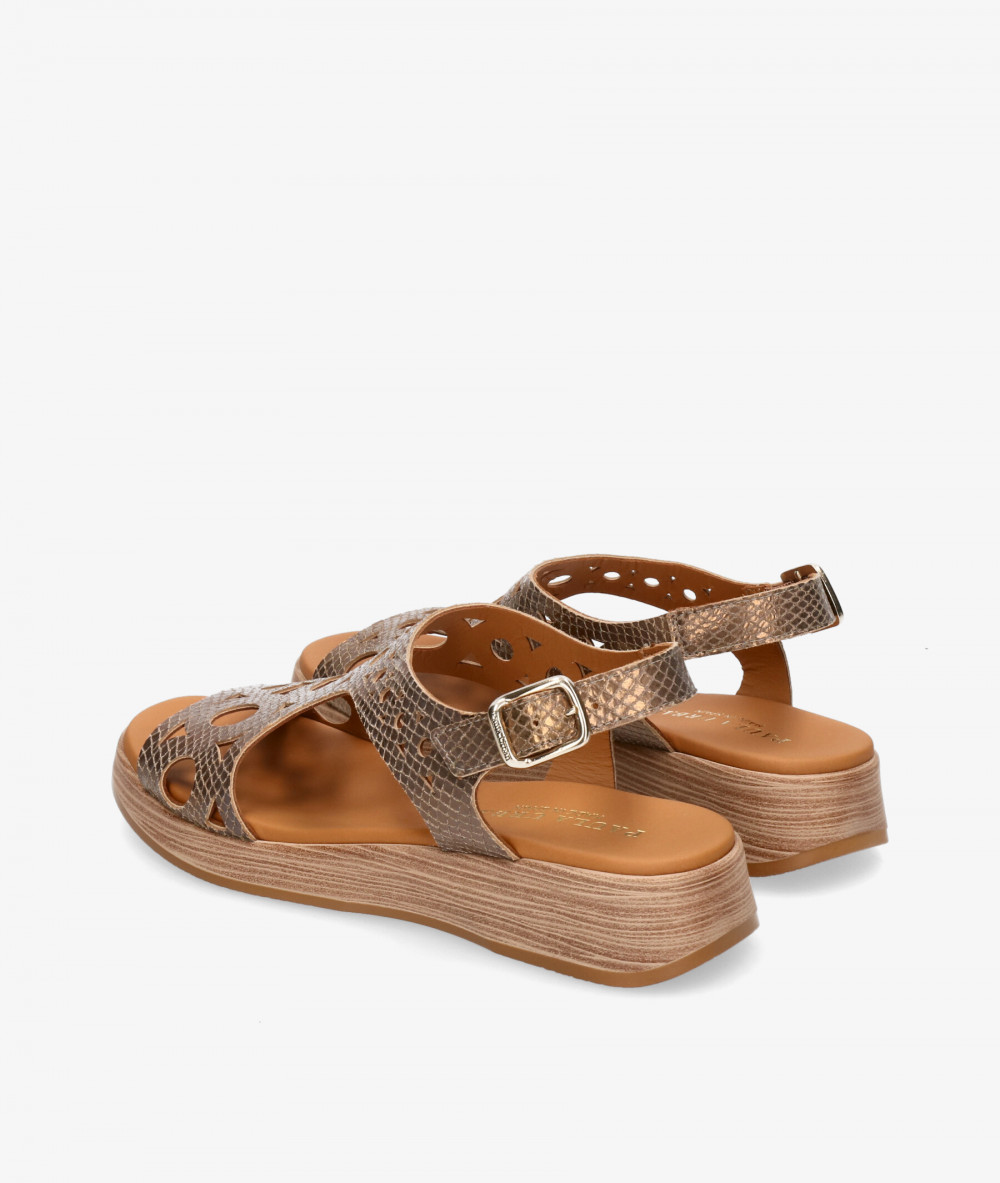 Sandalias Paula Urban  30-732 en bronce Sandalias Paula Urban  30-732 en bronce