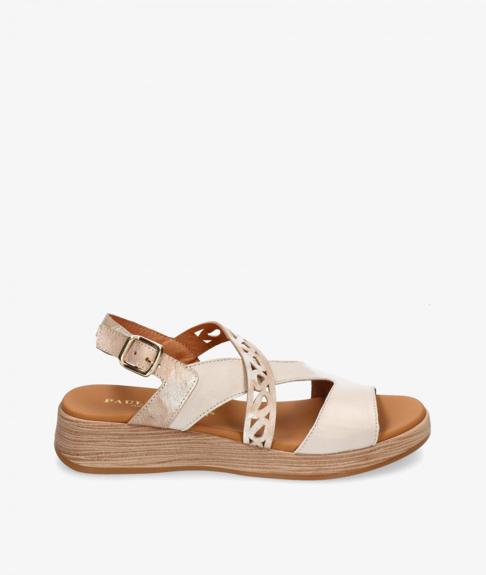Sandalias Paula Urban  30-723 en hueso Sandalias Paula Urban  30-723 en hueso