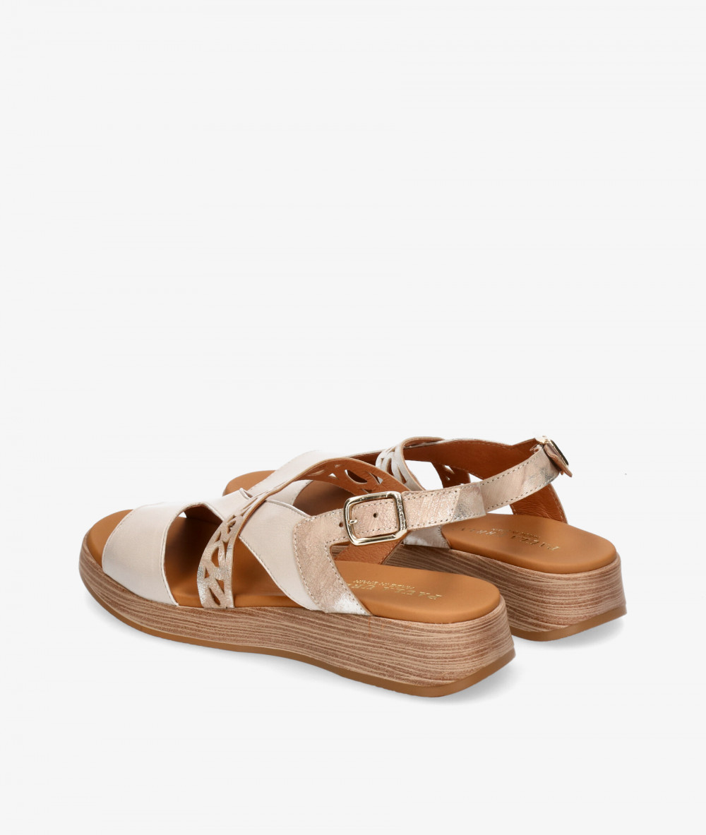 Sandalias Paula Urban  30-723 en hueso Sandalias Paula Urban  30-723 en hueso