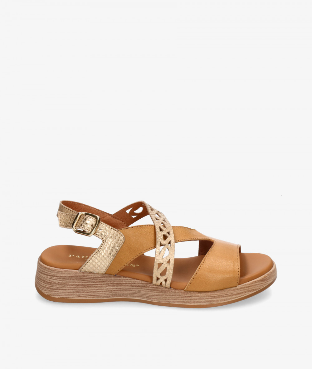Sandalias Paula Urban  30-723 en camel Sandalias Paula Urban  30-723 en camel