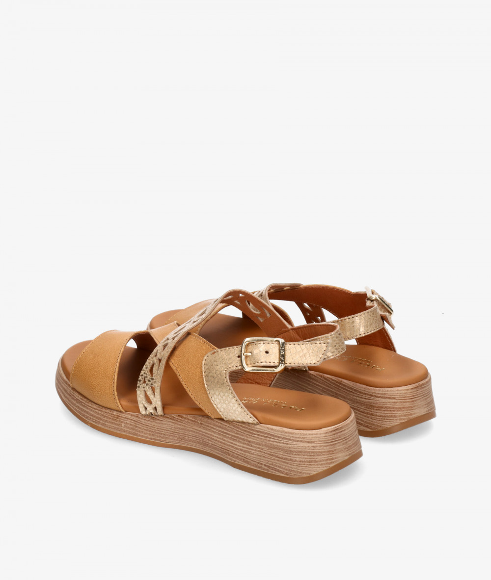 Sandalias Paula Urban  30-723 en camel Sandalias Paula Urban  30-723 en camel