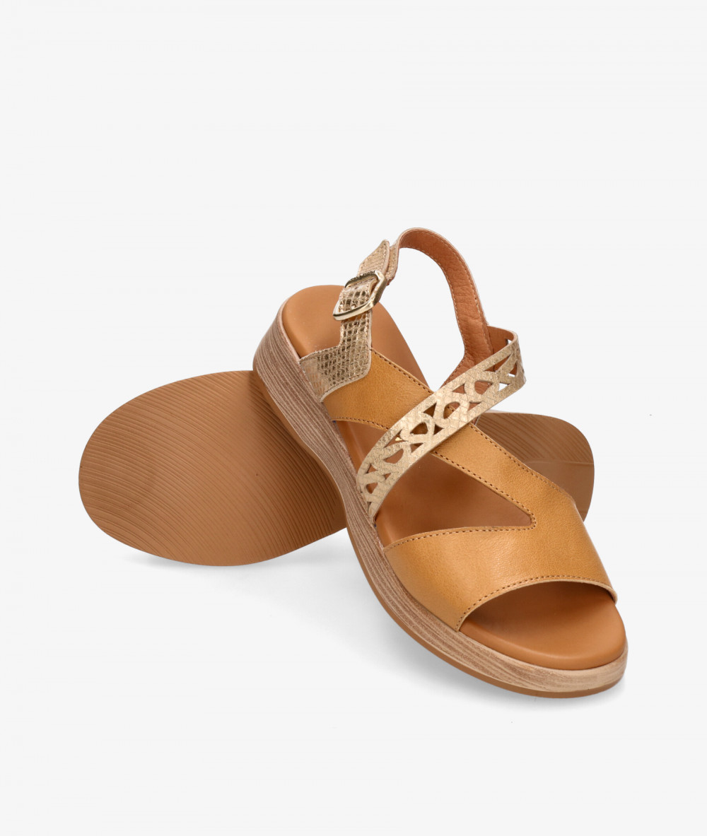 Sandalias Paula Urban  30-723 en camel Sandalias Paula Urban  30-723 en camel