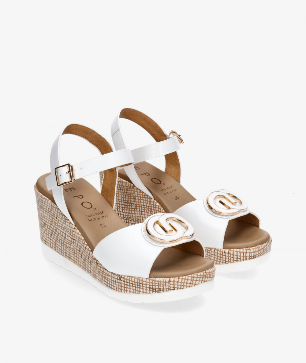 Sandalias pabloochoa.shoes  51294-R en blanco Sandalias pabloochoa.shoes  51294-R en blanco