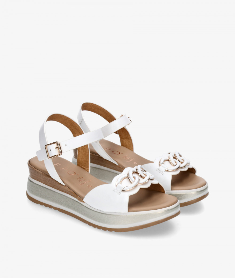 Sandalias pabloochoa.shoes  19234 en blanco Sandalias pabloochoa.shoes  19234 en blanco