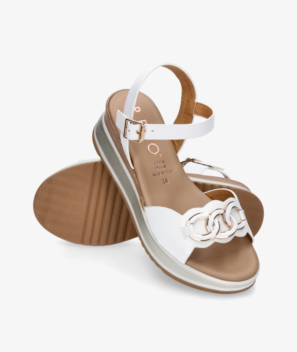 Sandalias pabloochoa.shoes  19234 en blanco Sandalias pabloochoa.shoes  19234 en blanco