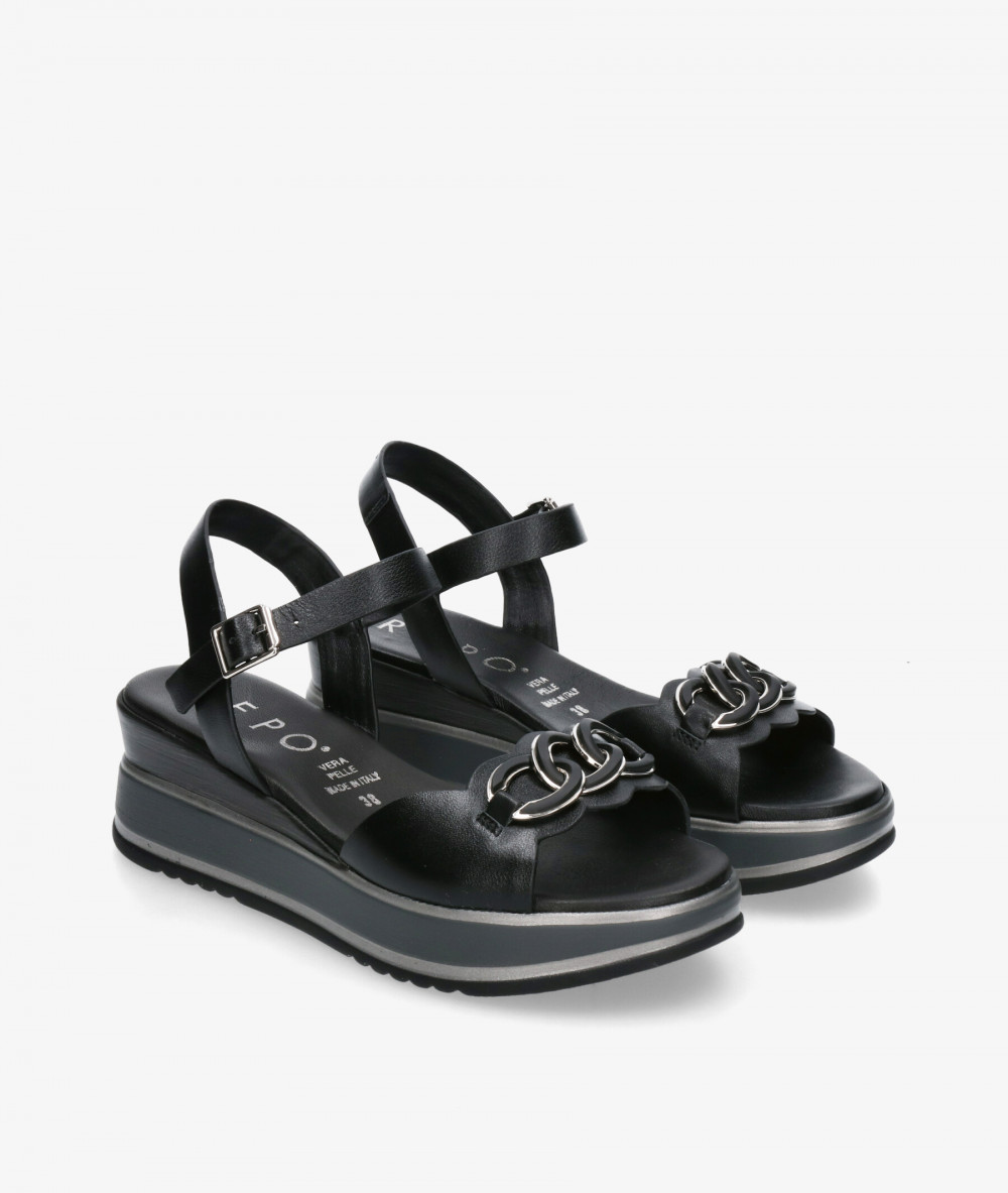 Sandalias pabloochoa.shoes  19234 en negro Sandalias pabloochoa.shoes  19234 en negro