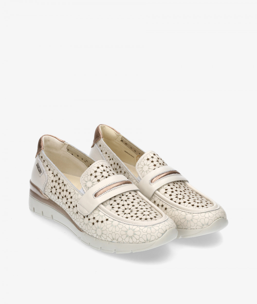 Mocasines Pikolinos W4R-6518 C1 en hueso Mocasines Pikolinos W4R-6518 C1 en hueso