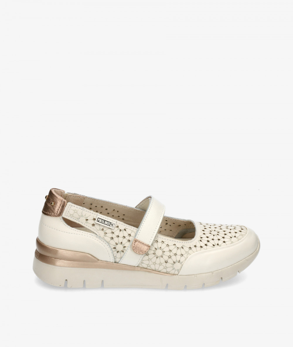 Zapatos planos Pikolinos W4R-6989 C1 en hueso Zapatos planos Pikolinos W4R-6989 C1 en hueso