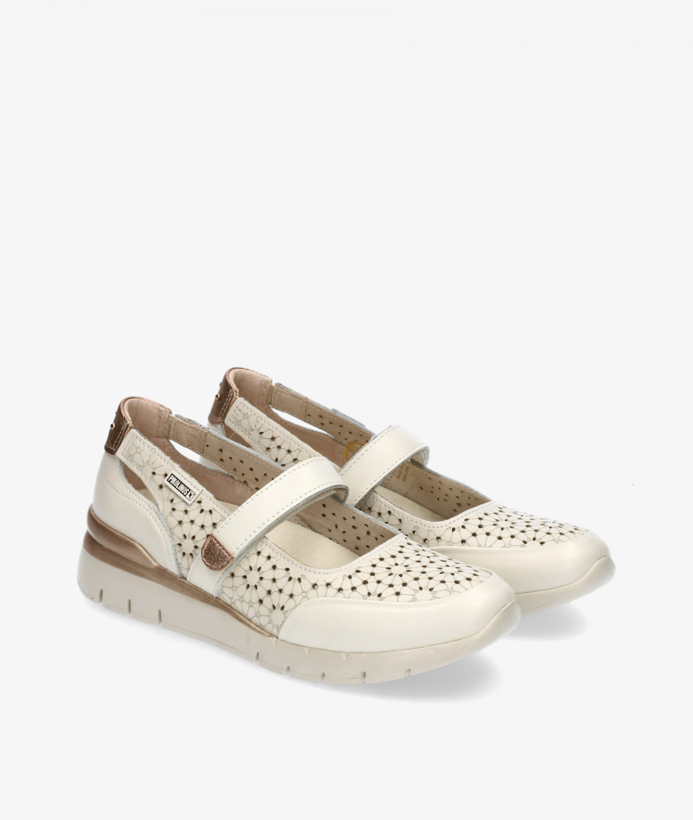 Zapatos planos Pikolinos W4R-6989 C1 en hueso Zapatos planos Pikolinos W4R-6989 C1 en hueso