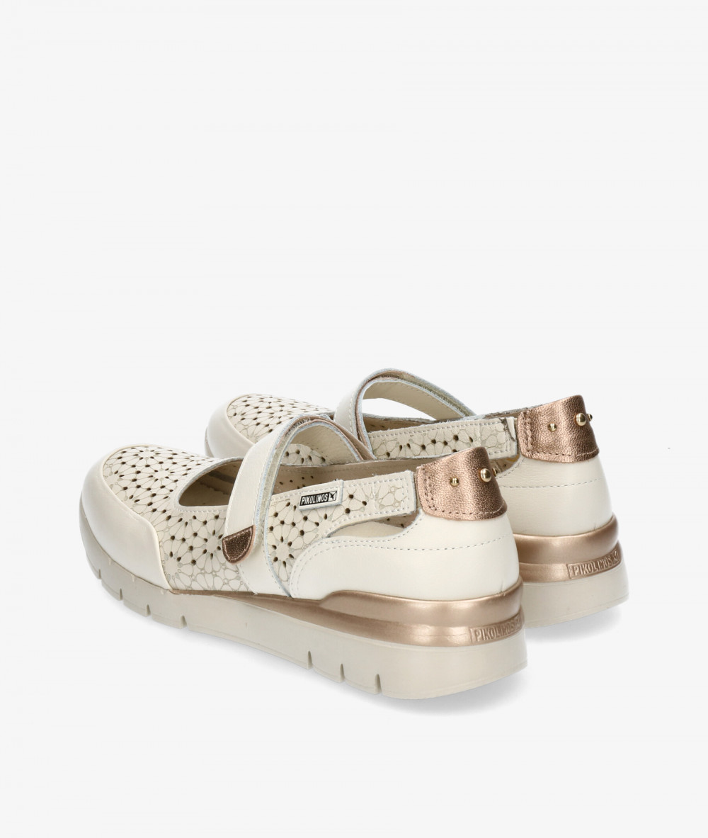 Zapatos planos Pikolinos W4R-6989 C1 en hueso Zapatos planos Pikolinos W4R-6989 C1 en hueso
