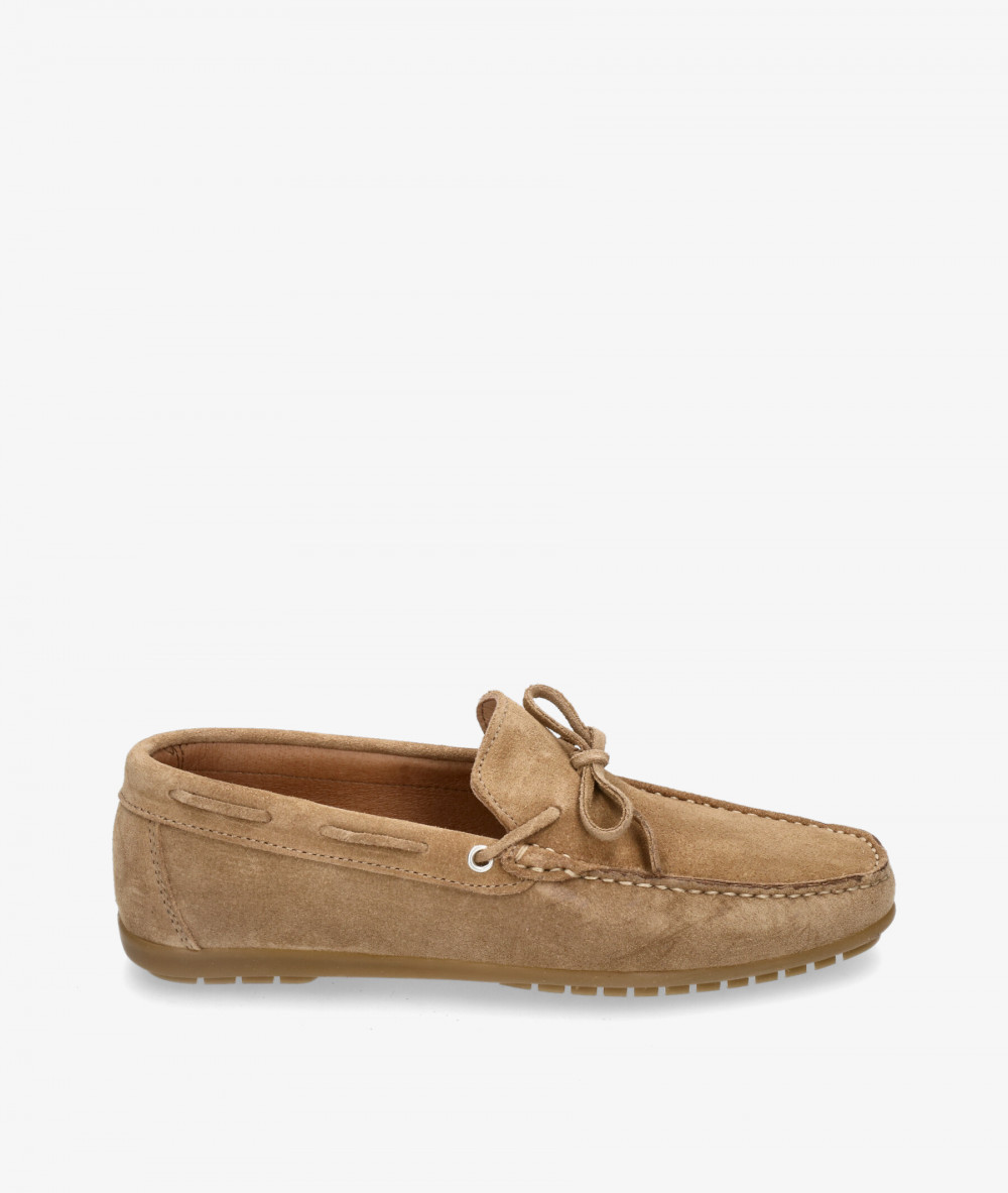 Mocasines pabloochoa.shoes 82167 en serraje taupe Mocasines pabloochoa.shoes 82167 en serraje taupe