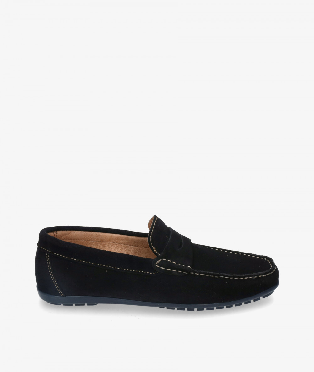 Mocasines pabloochoa.shoes 82223 en serraje azul Mocasines pabloochoa.shoes 82223 en serraje azul