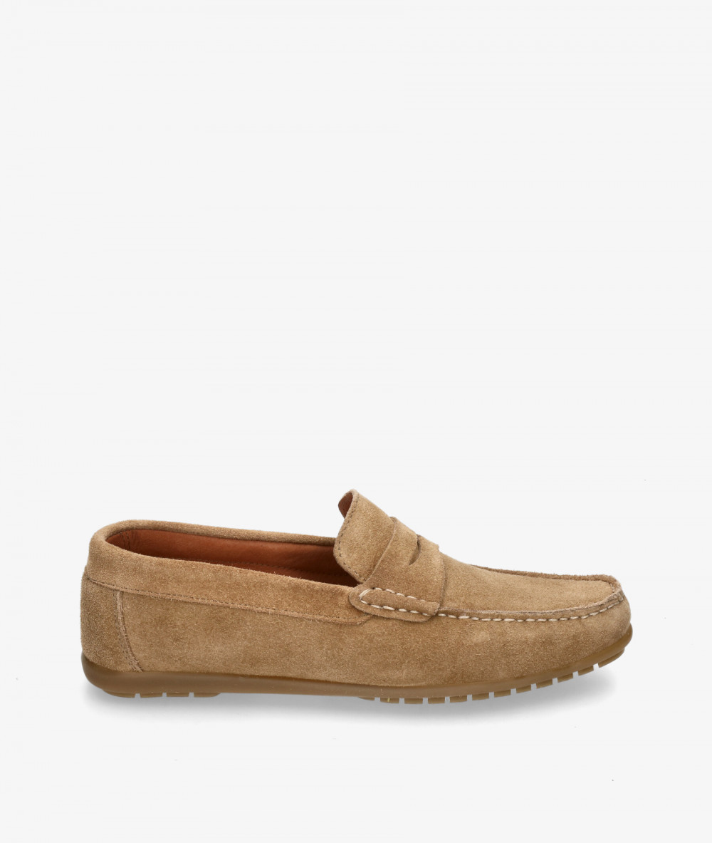 Mocasines pabloochoa.shoes 82223 en serraje taupe Mocasines pabloochoa.shoes 82223 en serraje taupe