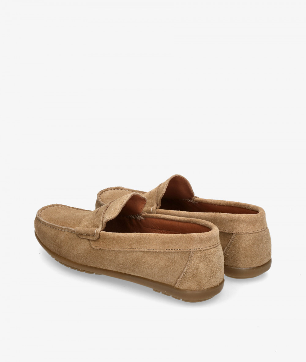 Mocasines pabloochoa.shoes 82223 en serraje taupe Mocasines pabloochoa.shoes 82223 en serraje taupe