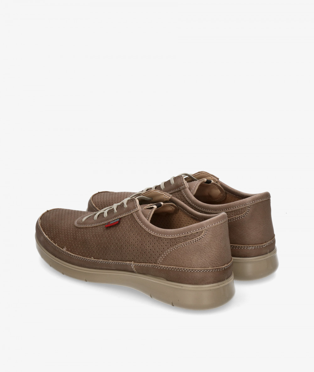 Zapatos casual LUISETTI 38501 GS en nobuck taupe Zapatos casual LUISETTI 38501 GS en nobuck taupe