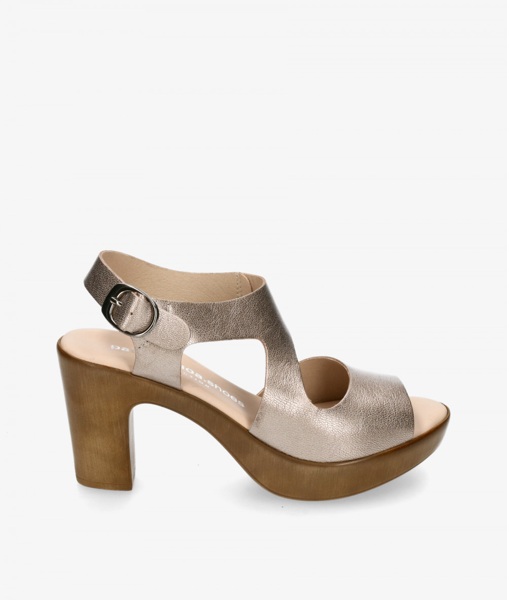 Sandalias pabloochoa.shoes  450 en taupe metalizado Sandalias pabloochoa.shoes  450 en taupe metalizado