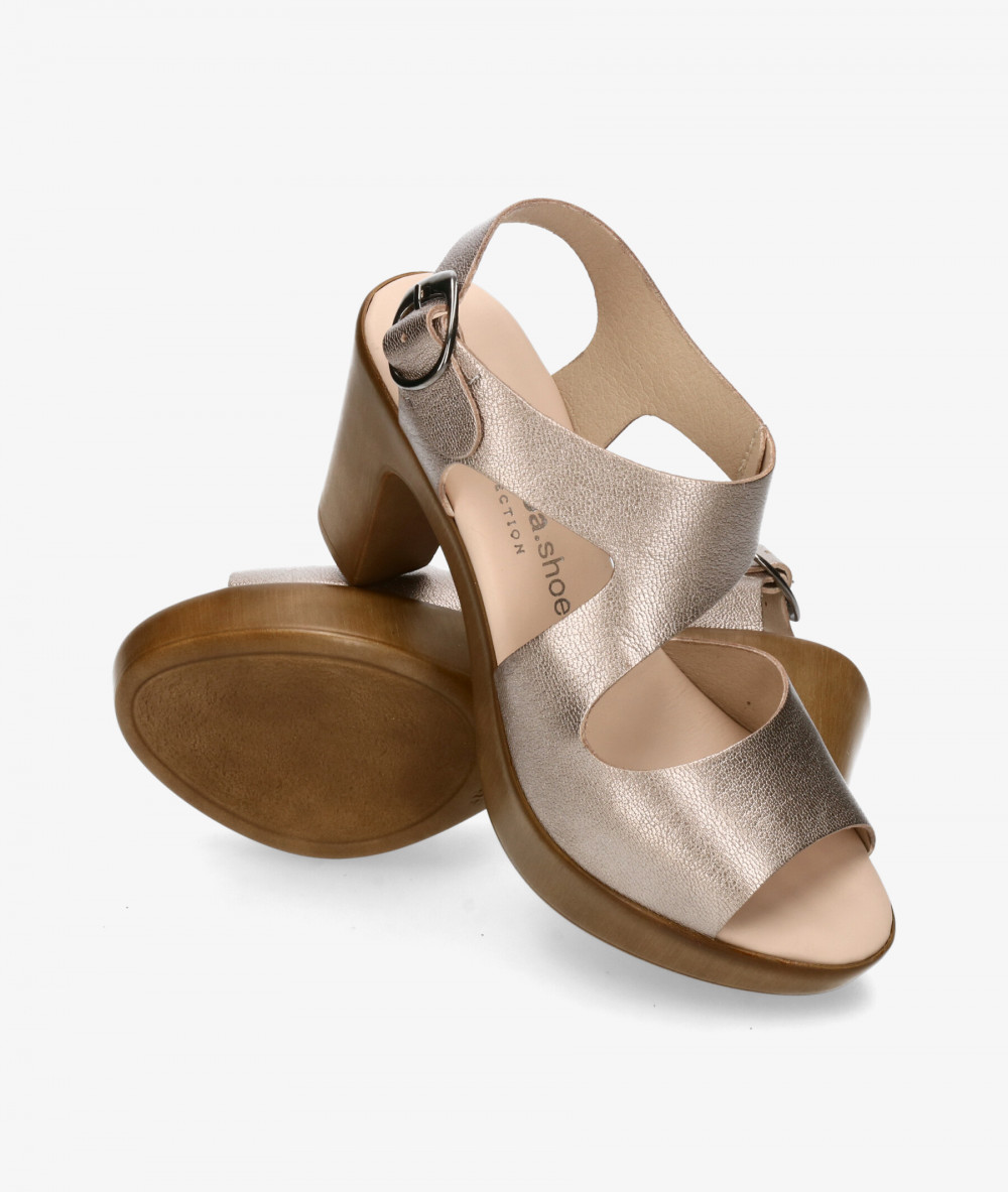 Sandalias pabloochoa.shoes  450 en taupe metalizado Sandalias pabloochoa.shoes  450 en taupe metalizado