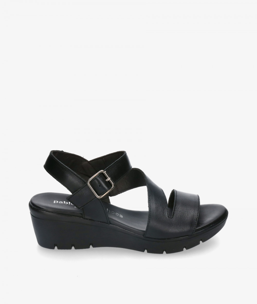 Sandalias pabloochoa.shoes  825-C en negro Sandalias pabloochoa.shoes  825-C en negro