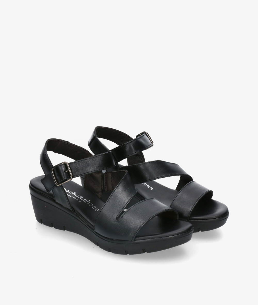 Sandalias pabloochoa.shoes  825-C en negro Sandalias pabloochoa.shoes  825-C en negro