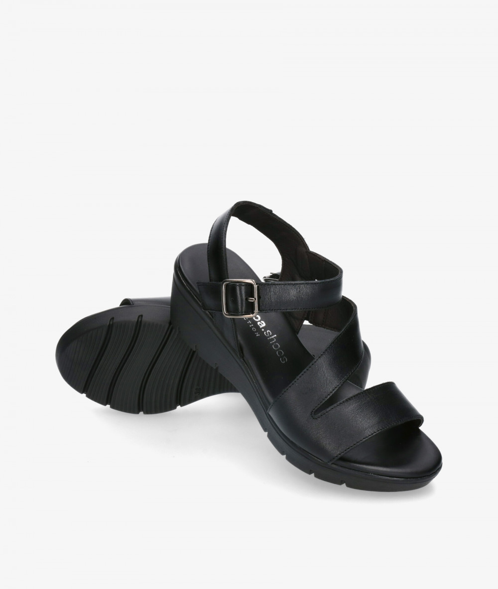 Sandalias pabloochoa.shoes  825-C en negro Sandalias pabloochoa.shoes  825-C en negro
