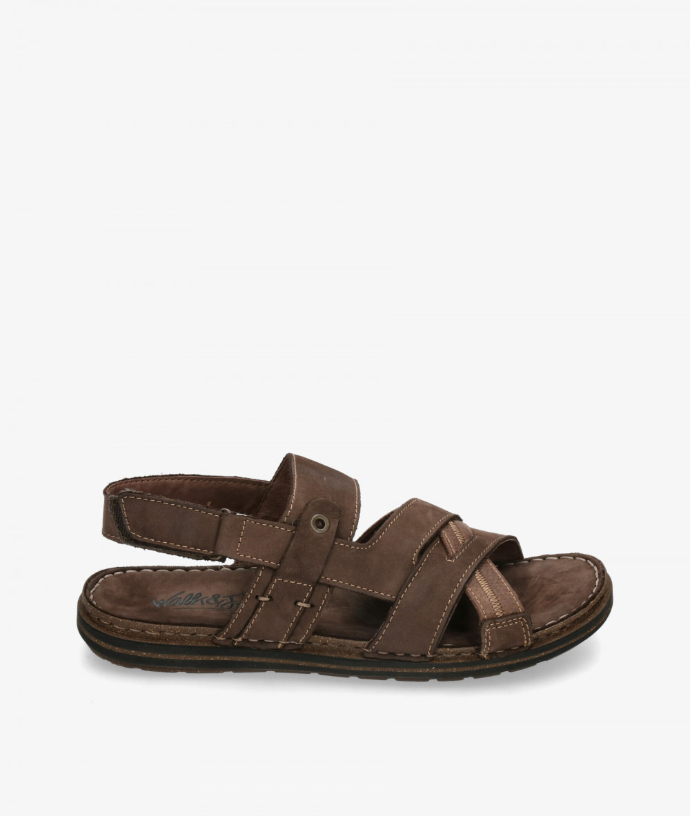 Walk & Fly Sandals  680-28200 in brown nubuck Walk & Fly Sandals  680-28200 in brown nubuck