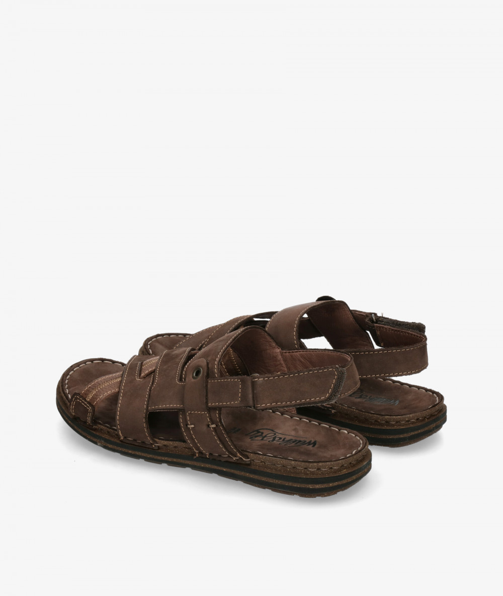 Walk & Fly Sandals  680-28200 in brown nubuck Walk & Fly Sandals  680-28200 in brown nubuck