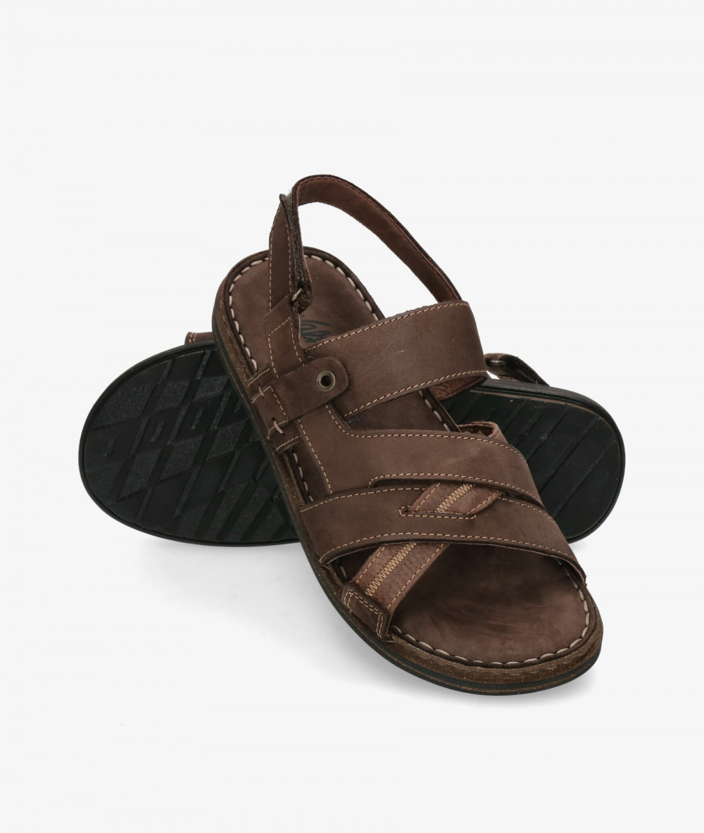 Walk & Fly Sandals  680-28200 in brown nubuck Walk & Fly Sandals  680-28200 in brown nubuck