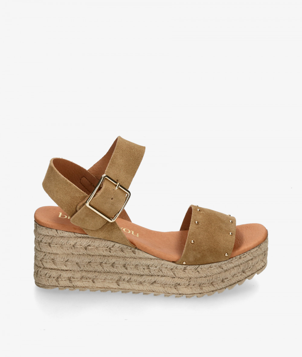 Sandalias bloom&you  AURORA en serraje camel Sandalias bloom&you  AURORA en serraje camel