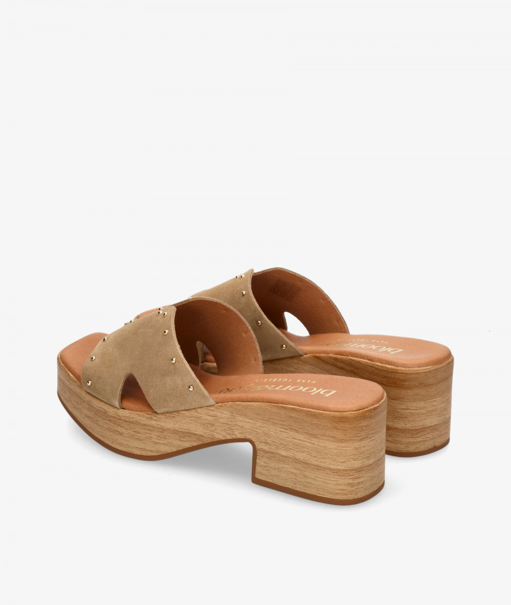Sandalias bloom&you  LEONOR en serraje taupe Sandalias bloom&you  LEONOR en serraje taupe