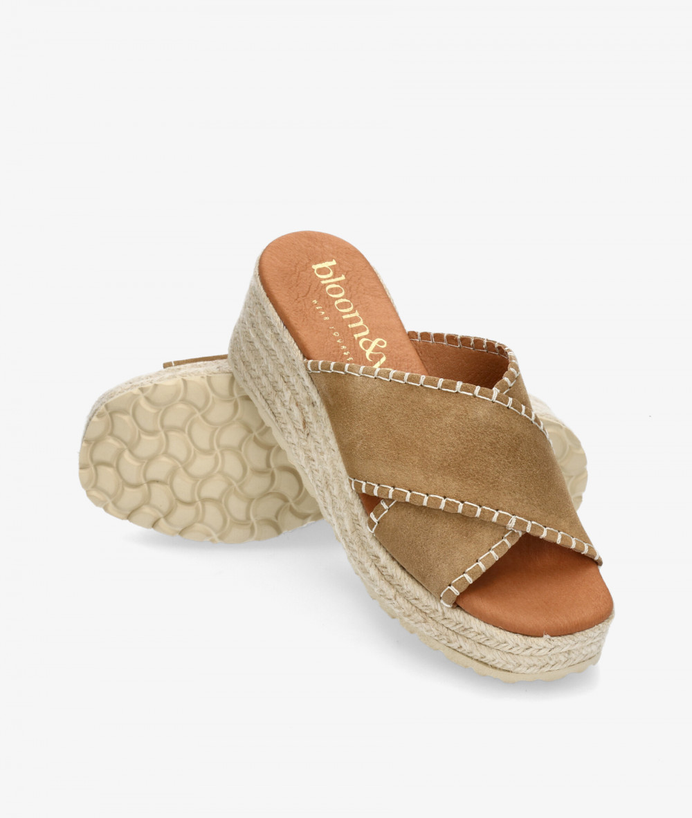 Alpargatas bloom&you  NATALIA en serraje taupe Alpargatas bloom&you  NATALIA en serraje taupe