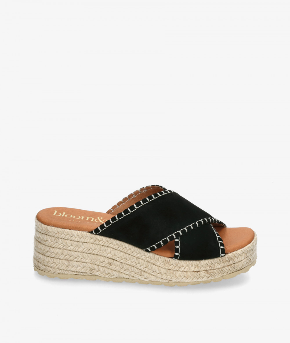 Alpargatas bloom&you  NATALIA en serraje negro