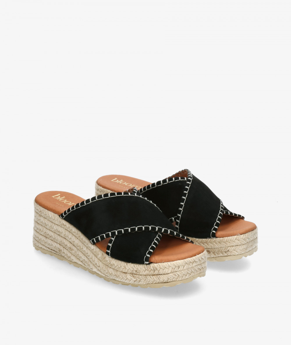 Alpargatas bloom&you  NATALIA en serraje negro