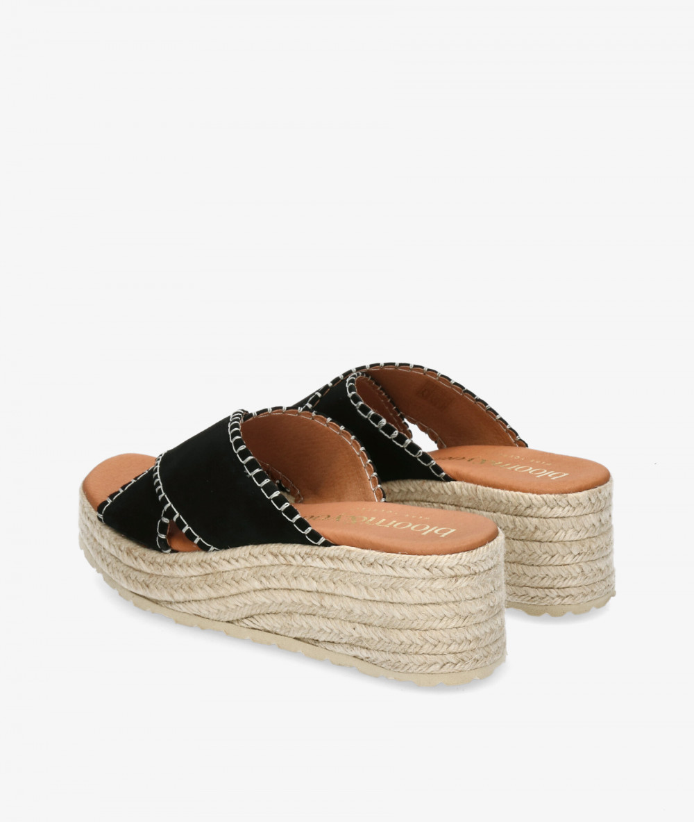 Alpargatas bloom&you  NATALIA en serraje negro