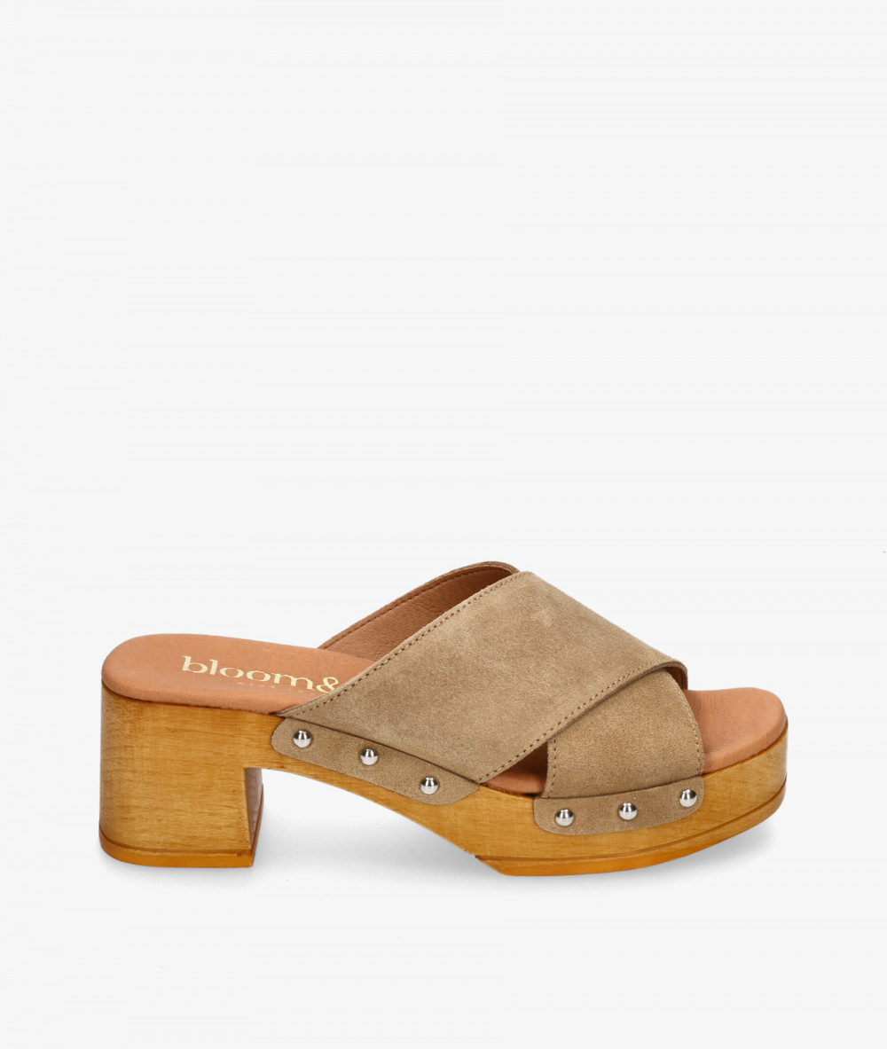 Sandalias bloom&you  CATA en serraje taupe Sandalias bloom&you  CATA en serraje taupe