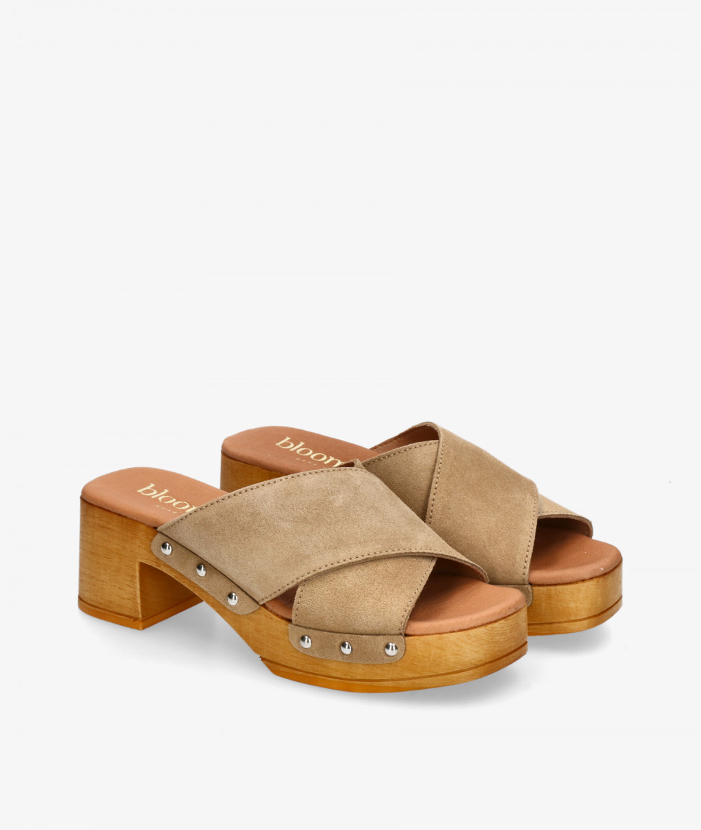 Sandalias bloom&you  CATA en serraje taupe Sandalias bloom&you  CATA en serraje taupe