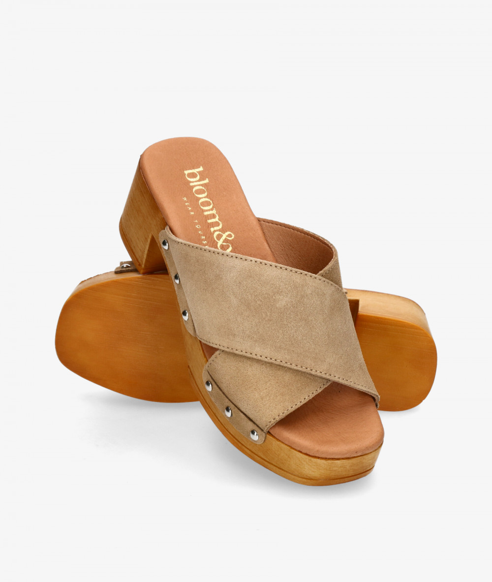 Sandalias bloom&you  CATA en serraje taupe Sandalias bloom&you  CATA en serraje taupe