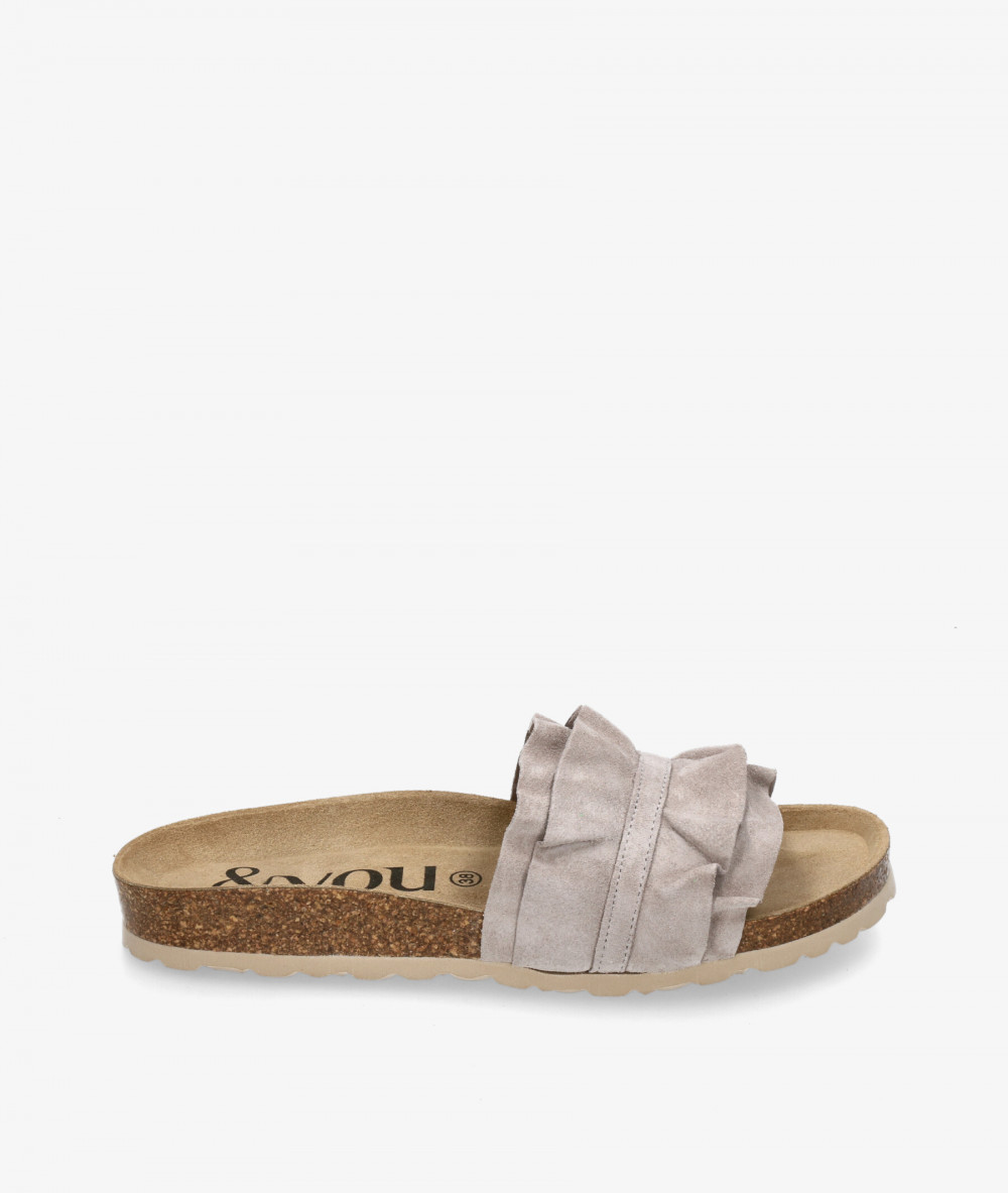 Sandalias bloom&you  LILA  en serraje piedra Sandalias bloom&you  LILA  en serraje piedra
