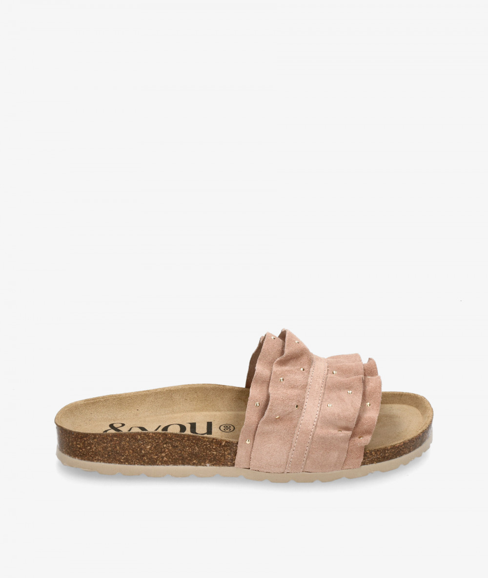 Sandalias bloom&you  LILA TACHAS en serraje nude Sandalias bloom&you  LILA TACHAS en serraje nude