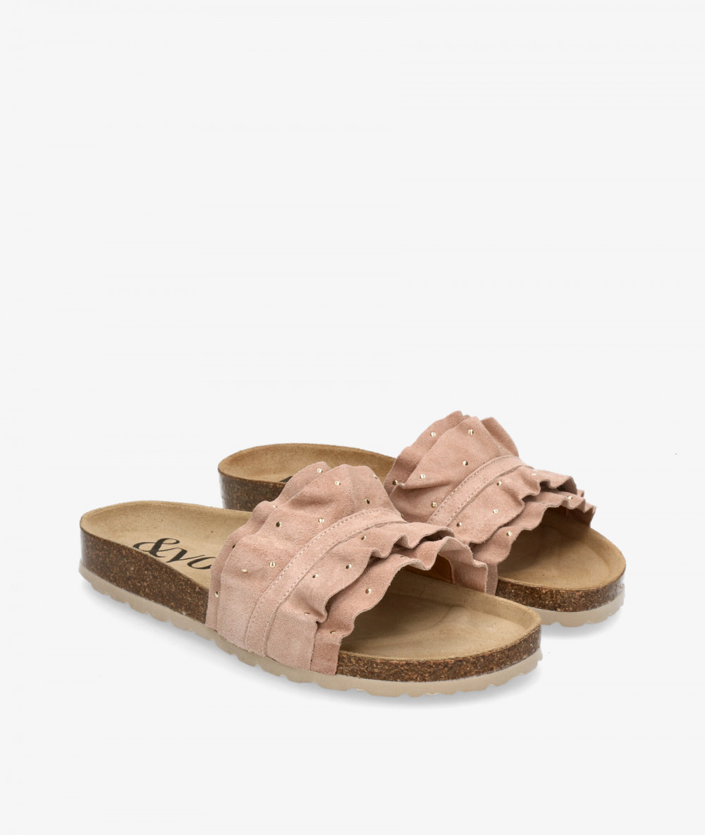 Sandalias bloom&you  LILA TACHAS en serraje nude Sandalias bloom&you  LILA TACHAS en serraje nude