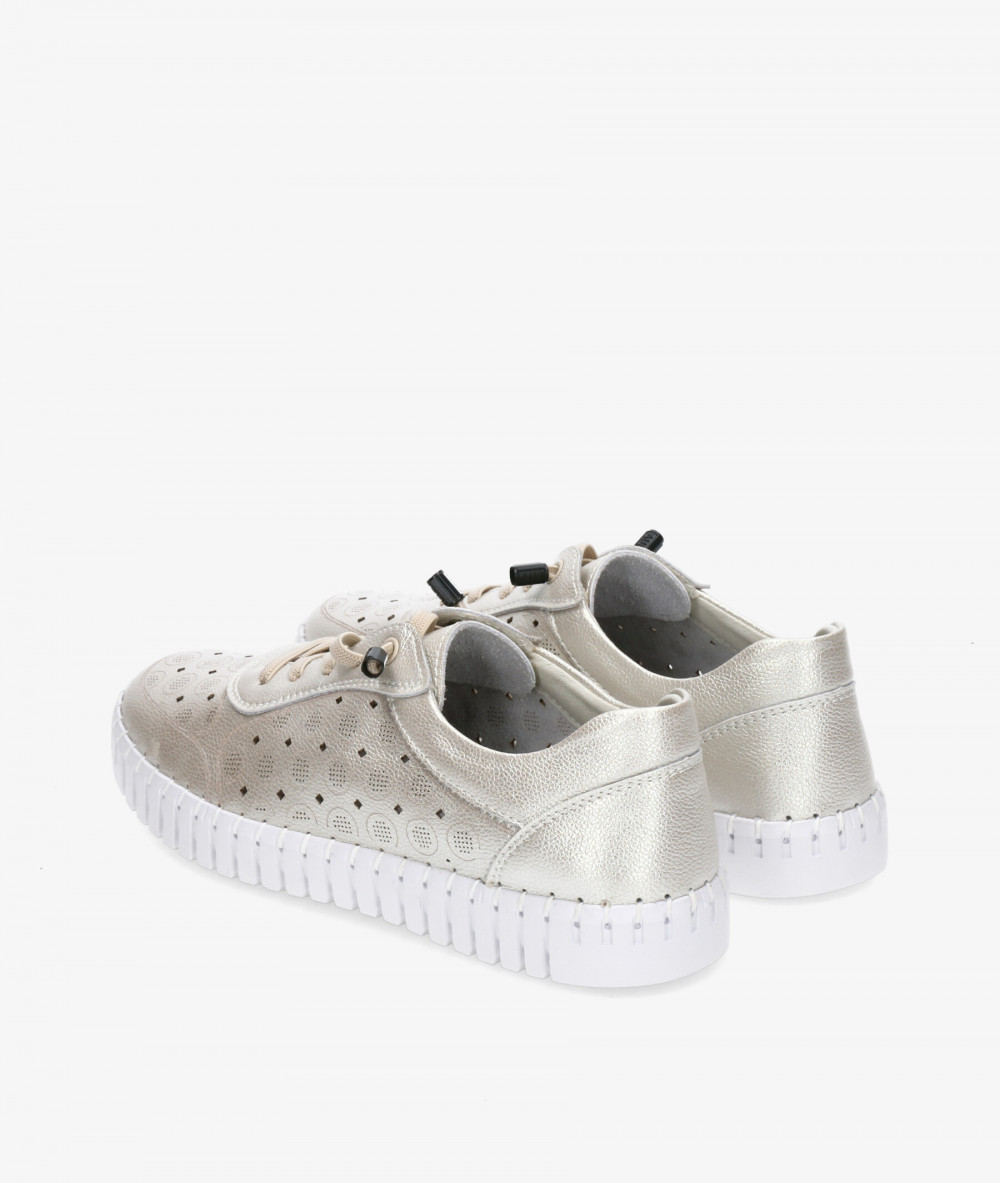 Zapatos confort St. Gallen SOFT LASER en platino Zapatos confort St. Gallen SOFT LASER en platino