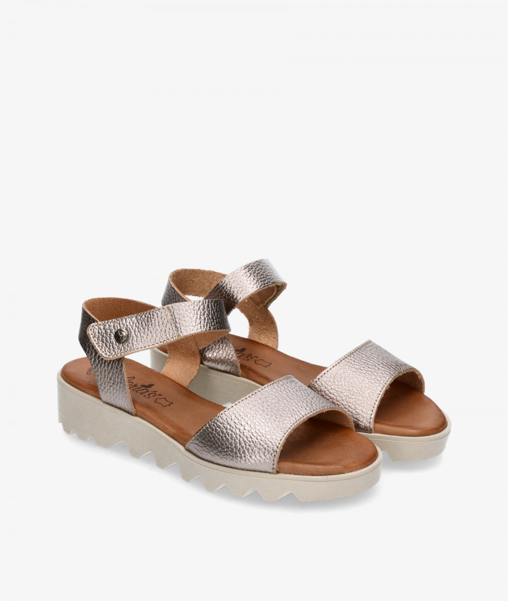 Valeria´s Sandals  7144 in taupe metallic Valeria´s Sandals  7144 in taupe metallic