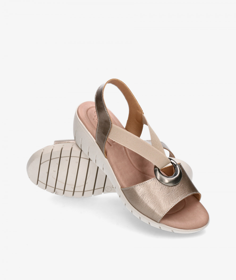 Valeria´s Sandals  1004 in taupe metallic Valeria´s Sandals  1004 in taupe metallic