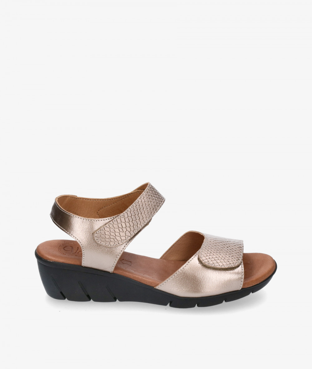 Valeria´s Sandals  1010 in taupe metallic Valeria´s Sandals  1010 in taupe metallic