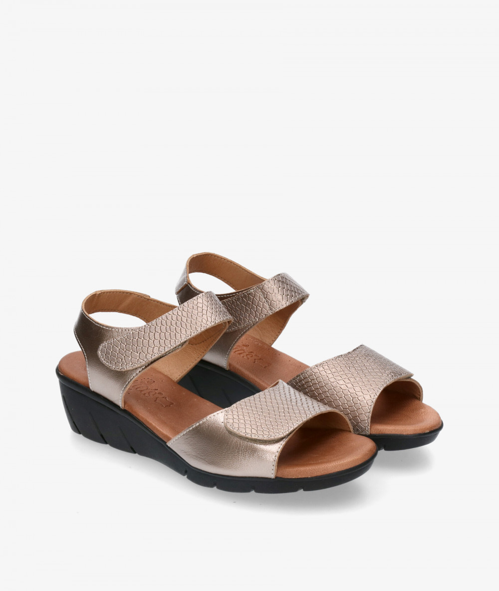 Valeria´s Sandals  1010 in taupe metallic Valeria´s Sandals  1010 in taupe metallic