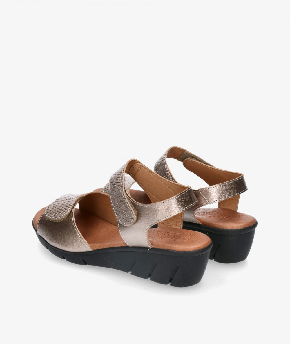 Valeria´s Sandals  1010 in taupe metallic Valeria´s Sandals  1010 in taupe metallic