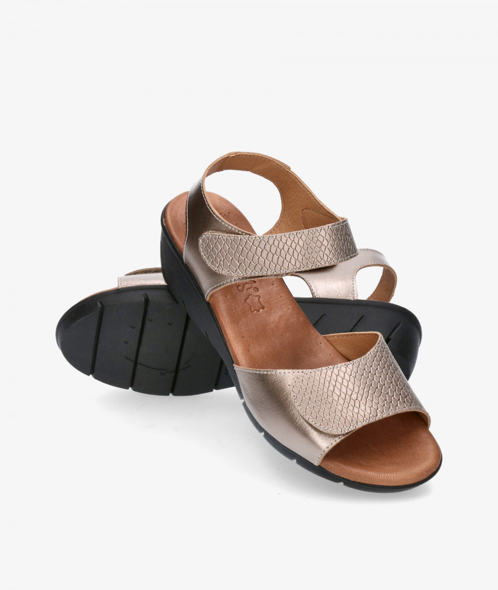 Valeria´s Sandals  1010 in taupe metallic Valeria´s Sandals  1010 in taupe metallic