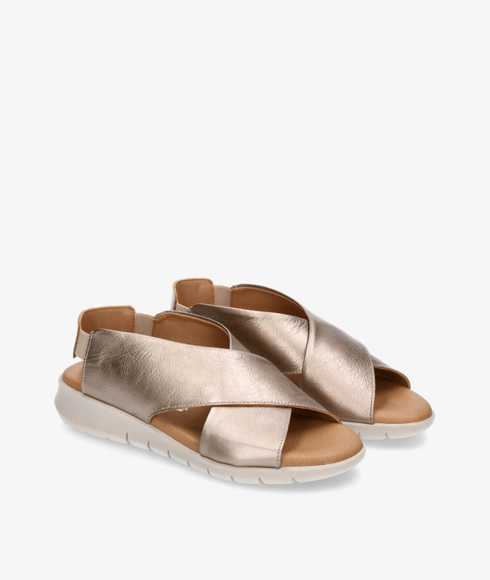 Valeria´s Sandals  1023 in taupe metallic Valeria´s Sandals  1023 in taupe metallic